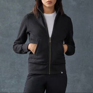 American Giant Moto Full Zip Jacket in Black